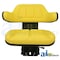 A & I Products Seat w/ Wrap Around Back w/Arms, Yellow Vinyl, 265 lb / 120 kg Weight Limit 21" x19" x12" A-W333YL - alternate 2